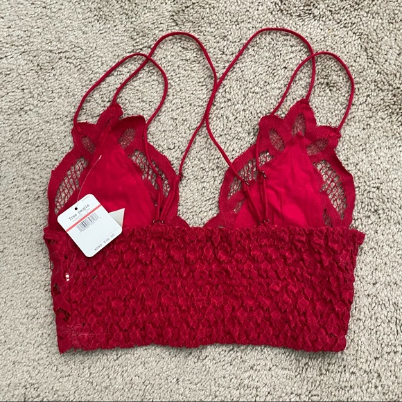 Free People Lace Bralette Lipstick - Picture 2 of 3